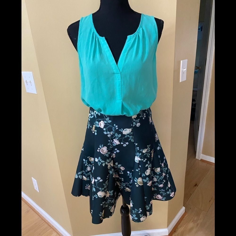 Candies mint green summer flowy top size Small